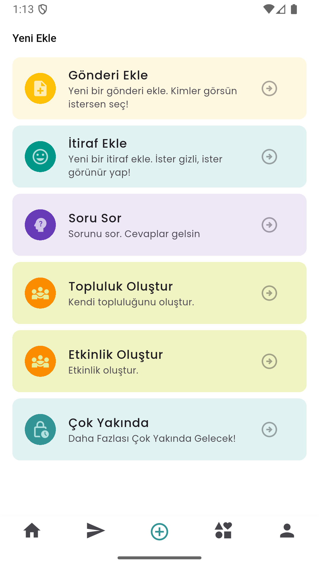 UniMate Uygulama Ekranı 2